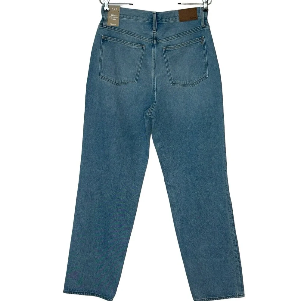 Madewell Baggy Straight Jeans Size 28 Inseam 33 Nwt